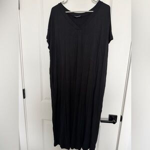 Hudson Gray Black V-Neck Dress